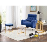 LumiSource Rafael Lounge Chair - BLUE - Lifestyle