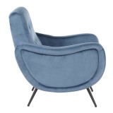 LumiSource Rafael Lounge Chair - TEAL - Side