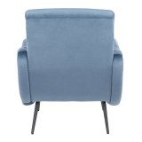 LumiSource Rafael Lounge Chair - TEAL - Rear
