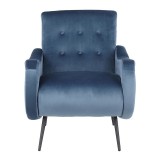 LumiSource Rafael Lounge Chair - TEAL - Front