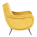 LumiSource Rafael Lounge Chair - YELLOW - Side