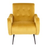 LumiSource Rafael Lounge Chair - YELLOW - Front