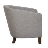 LumiSource Shelton Club Chair - LIGHT GREY - Side