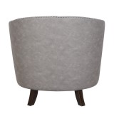 LumiSource Shelton Club Chair - LIGHT GREY - Rear