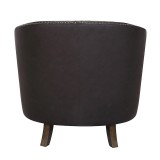LumiSource Shelton Club Chair - CHOCOLATE BROWN - Rear
