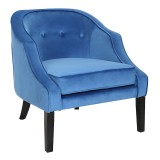 LumiSource Sofia Accent Chair - BLUE - Perspective