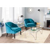 LumiSource Sofia Accent Chair - GREEN - Lifestyle