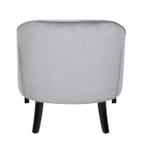 LumiSource Sofia Accent Chair - SILVER - Rear