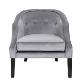 LumiSource Sofia Accent Chair - SILVER - Front