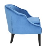 LumiSource Sofia Accent Chair - BLUE - Side