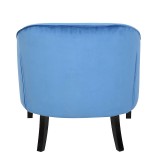 LumiSource Sofia Accent Chair - BLUE - Rear