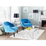LumiSource Sofia Accent Chair - BLUE - Lifestyle