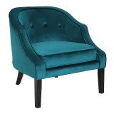 LumiSource Sofia Accent Chair - GREEN - Perspective