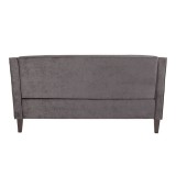 LumiSource Telluride Sofa - BLACK - Rear