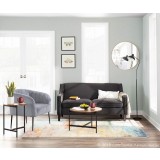 LumiSource Telluride Sofa - BLACK - Lifestyle