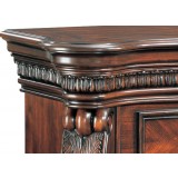 Classic Flame Lexington Electric Fireplace Mantel - Top Edge Left Detail