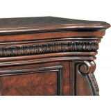 Classic Flame Lexington Electric Fireplace Mantel -Top Edge Right Detail