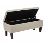 Cambridge Storage Bench - Opened - Cream