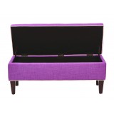Cambridge Storage Bench - Opened - Purple