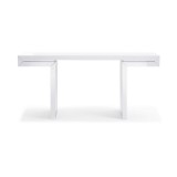 Delaney Console In High White - Front
