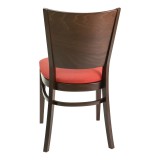 European Beechwood Wood Dining Chair - CON-11S - Cherry - Back