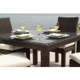 Contempo 42" Square Umbrella Dining Table - Lifestyle 1