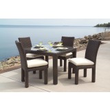Contempo 42" Square Umbrella Dining Table - Lifestyle 2