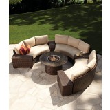Contempo 48" Round Fire Table - Lifestyle 2