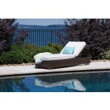 Contempo Chaise in Aged Walnut Wicker Finish