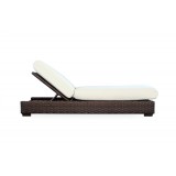 Contempo Chaise in Aged WalnutWicker Finish