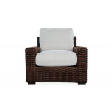 Contempo Lounge Chair in Aged Walnut Wicker Finish - Front