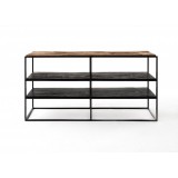 Nova Solo Rustica TV Stand Open Shelving
