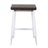 LumiSource Geo Counter Stool - Set of 2 - ESPRESSO - Rear