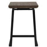 LumiSource Geo Counter Stool - Set of 2 - BROWN - Front