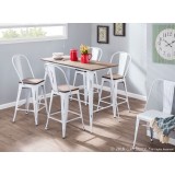 LumiSource Oregon High Back Counter Stool - Set of 2 - Lifestyle