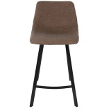 LumiSource Outlaw Counter Stool - Set of 2 - BROWN - Front