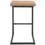 LumiSource Roman Counter Stool - Set of 2 - GREY; CAMEL - Rear