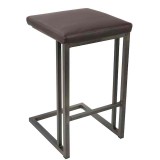 LumiSource Roman Counter Stool - Set of 2 - ANTIQUE; ESPRESSO - Perspective