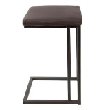 LumiSource Roman Counter Stool - Set of 2 - ANTIQUE; ESPRESSO - Side