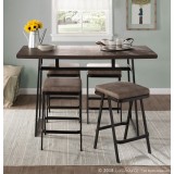 LumiSource Seven Counter Stool - STONE - Lifestyle