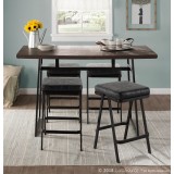 LumiSource Seven Counter Stool - BLACK - Lifestyle