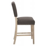 Carson Counter Stool - Elite Pewter Bonded - Side