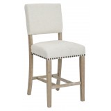 Carson Counter Stool - Linen Fabric