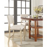 Carson Counter Stool - Linen Fabric - Actual