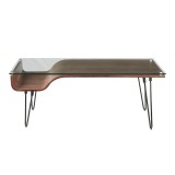 LumiSource Avery Coffee Table - Walnut - Front