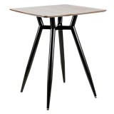 LumiSource Clara Dinette Table - Black + Walnut