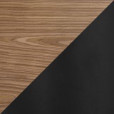 LumiSource Clara Dinette Table - Black + Walnut
