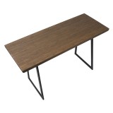 LumiSource Geo Counter Table - Black + Brown - Top