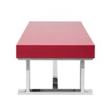 LumiSource Luster Coffee Table - Red - Side