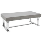 LumiSource Luster Coffee Table - Grey - Perspective